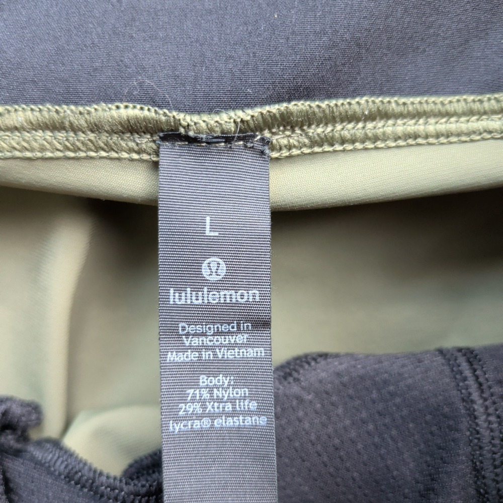 Lululemon Surge Jogger Mens L Fatigue Green Running Training Pants Zipper Cuff - Picture 2 of 13